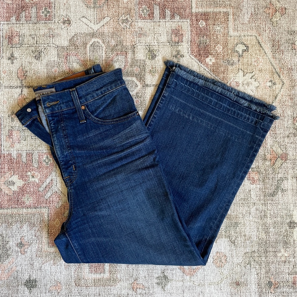 J Crew Point Sur Wide Leg Crop Jeans Released Hem